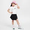 Nike Dri-fit All Day Play Little Kids' 2-piece Skort Set In Black
