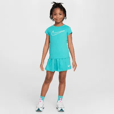 Nike Dri-fit All Day Play Little Kids' 2-piece Skort Set In Green