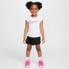 Nike Toddler Girls 2-piece All Day Play Skort Set In Black