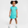Nike Babies' Dri-fit All Day Play Toddler 2-piece Skort Set In Green
