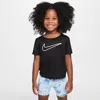 Nike Dri-fit All Day Play Toddler T-shirt In Black