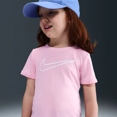Nike Babies' Dri-fit All Day Play Toddler T-shirt In Pink