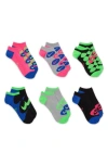 Nike Dri-fit Ankle Socks In Pink/ Grey/ Blue Assrtd
