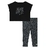 Nike Dri-fit Baby (12-24m) 2-piece Leggings Set In Grey