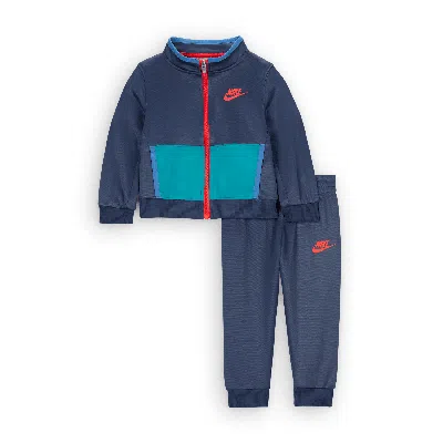 Nike Dri-fit Baby 2-piece Track Set In Blue