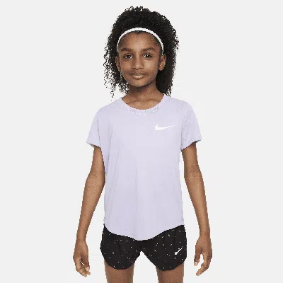 Nike Dri-fit Big Kids' (girls') Training T-shirt In Purple