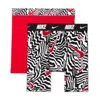 Nike Dri-fit Big Kids' Printed Long Boxer Briefs (2-pack) In Red
