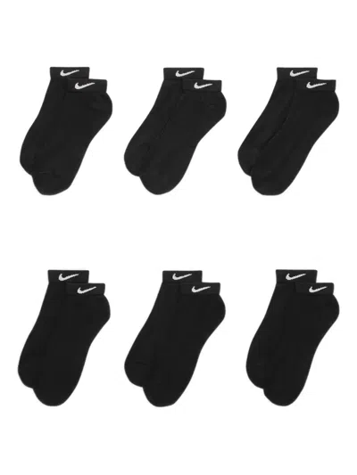 Nike Dri-fit "black" Six-pack Ankle Socks