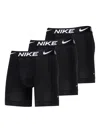 Nike Dri-fit Boxer Briefs (pack Of Three) In Black