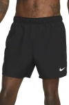 Nike Dri-fit Challenger 5-inch Brief Lined Shorts In Black/black/black