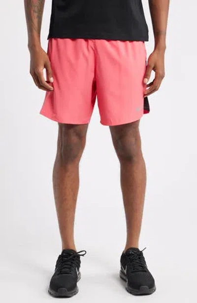 Nike Dri-fit Challenger Athletic Shorts In Aster Pink/dark Pony