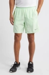 Nike Men's Challenger Dri-fit Brief-lined 7" Running Shorts In Vapor Green/ Vapor Green