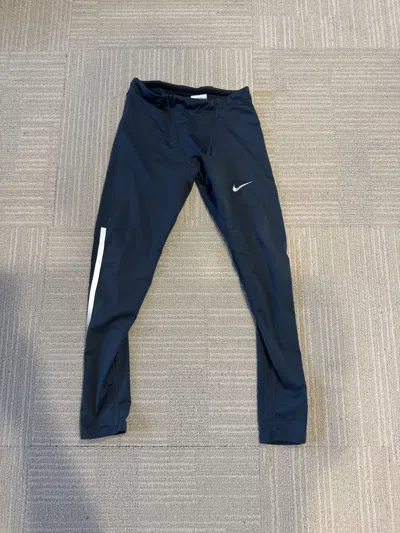 Pre-owned Nike Dri Fit Compression Pants In Gray