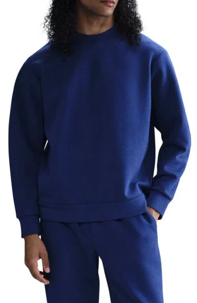 Nike Dri-fit Crewneck Sweatshirt In Deep Royal Blue