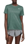 Nike Dri-fit Crewneck T-shirt In Bicoastal/ White