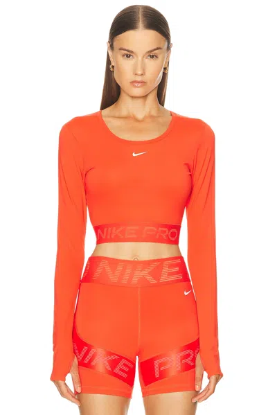 Nike Dri-fit Cropped Long Sleeve Top