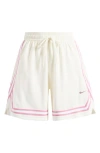Nike Women's Crossover Dri-fit 7" Basketball Shorts In Sail/sail/elemental Pink