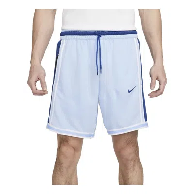 Nike Dri-fit Dna+ Basketball Shorts 'light Blue' In White