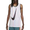 Nike Dri-fit Dna Basketball Tank In White/black