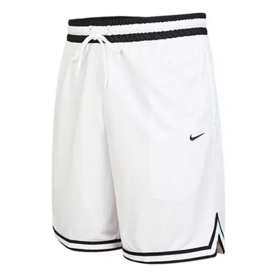 Nike Dri-fit Dna Logo Printing Stripe Drawstring Lacing Sports Shorts White