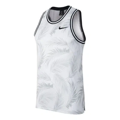 Nike Dri-fit Dna Printing Basketball Vest Gray White