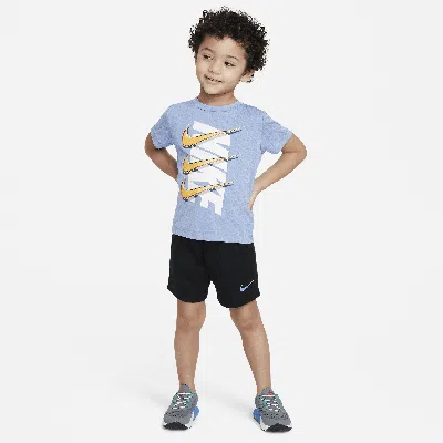 Nike Babies' Dri-fit Dropset Toddler Shorts Set In Blue