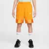 Nike Dri-fit Elite 23 Big Kids' (boys') Basketball Shorts In Orange