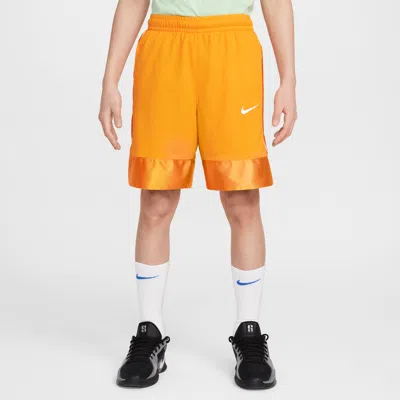 Nike Dri-fit Elite 23 Big Kids' (boys') Basketball Shorts In Orange