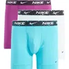 Nike Men's Dri-fit Essential Cotton Stretch Boxer Briefs (3-pack) In Glacier Blue/ Cactus/ Viotech