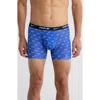 Nike Dri-fit Essential Assorted 3-pack Stretch Cotton Boxer Briefs In Hot Curry/thunder Blue/black