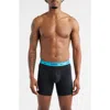 Nike Dri-fit Essential Assorted 3-pack Stretch Cotton Boxer Briefs In Black
