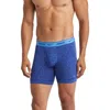 Nike Dri-fit Essential 3-pack Stretch Cotton Boxer Briefs In Rain Print