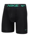 Nike Dri-fit Essential Micro Boxer Briefs (set Of Three) In Black