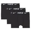 Nike Dri-fit Essentials Big Kids' Boxer Briefs (3-pack) In Black