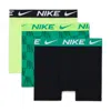 Nike Dri-fit Essentials Big Kids' Printed Boxer Briefs (3-pack) In Multi