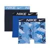 Nike Dri-fit Essentials Big Kids' Printed Boxer Briefs (3-pack) In White
