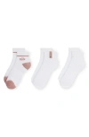 Nike Dri-fit Everyday Plus 3-pack Ankle Socks In White