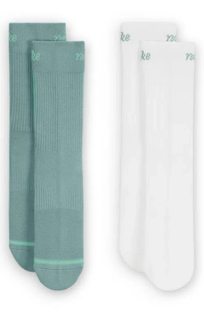 Nike Dri-fit Everyday Plus 3-pack Crew Socks In Blue