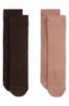 Nike Dri-fit Everyday Plus 3-pack Crew Socks In Brown