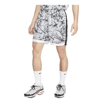 Nike Dri-fit F.c. 5 Inch Shorts 'white Black'