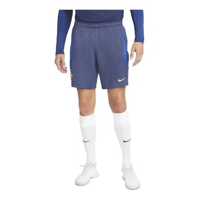 Nike Dri-fit Fff Strike Knit Football Shorts 'navy' In Blue