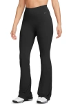 Nike Women's Zenvy High-waisted Flared Leggings In Black/ Black