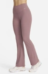 Nike Women's Zenvy High-waisted Flared Leggings In Smokey Mauve