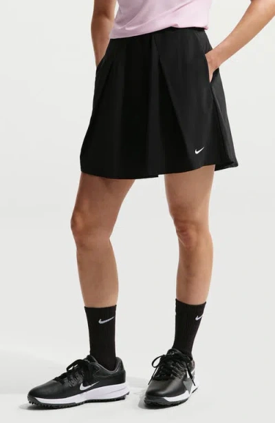 Nike Dri-fit Flouncy Golf Skort In Black
