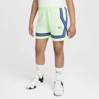 Nike Dri-fit Fly Crossover Big Kids' (girls') Basketball Shorts (extended Size) In Green