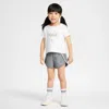 Nike Dri-fit Game, Swoosh, Match! Toddler 2-piece Solid Set In Grey