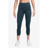 Nike Dri-fit Go Firm Support High Waist Crop Leggings In Armrnv/ Black