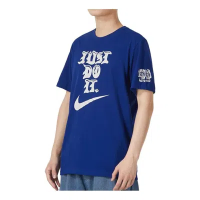 Nike Dri-fit Graphic Fitness T-shirt 'blue'