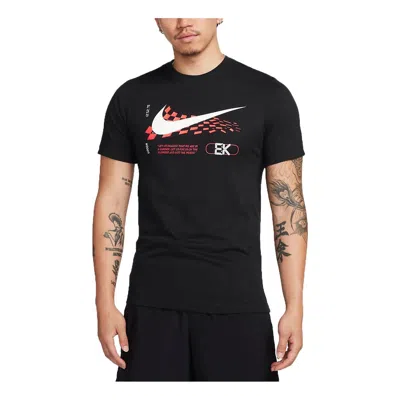 Nike Dri-fit Graphic Running T-shirt Asia Sizing 'black'