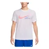 Nike Dri-fit Graphic Running T-shirt Asia Sizing 'white'